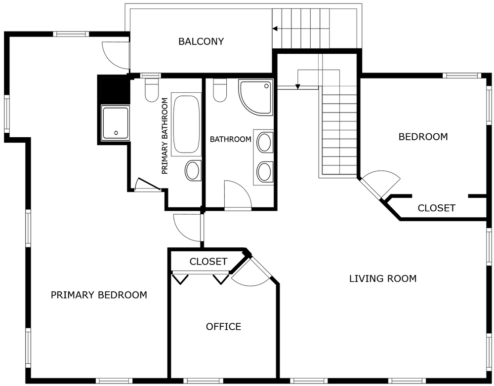 Accurate .DWG floorplan generated from 3D scan data